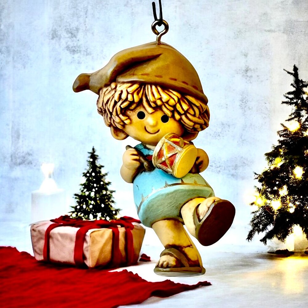 Vintage 1980 Hallmark Little Drummer Boy Christmas Tree Trimmer Ornament
